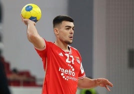 Rui Baptista, en un partido con el Benfica.