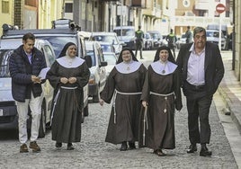 Foto de archivo de un momento en el que las monjas de Belorado acudieron a declarar al juzgado de Briviesca.