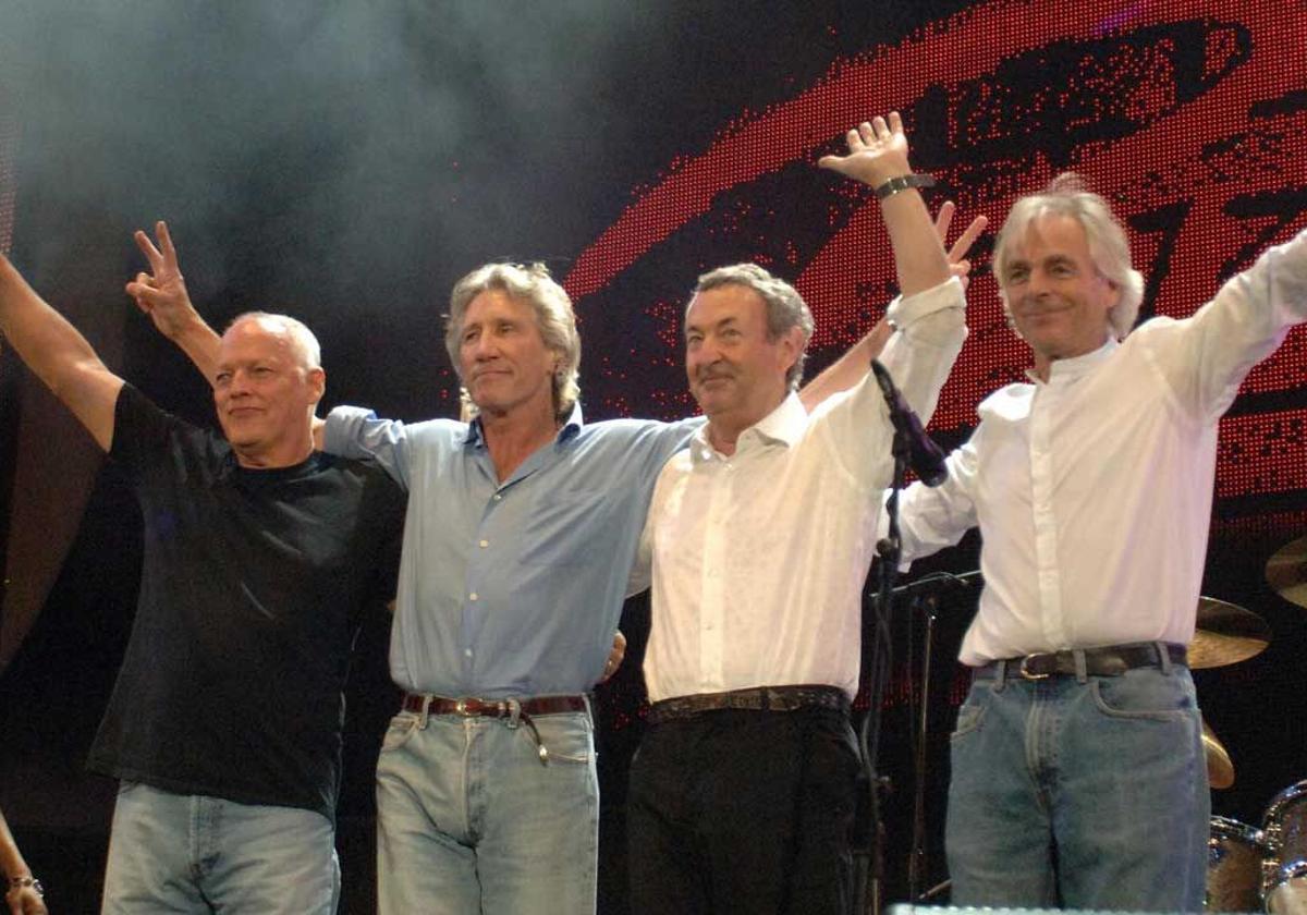 Pink Floyd, en el escenario del Live 8.