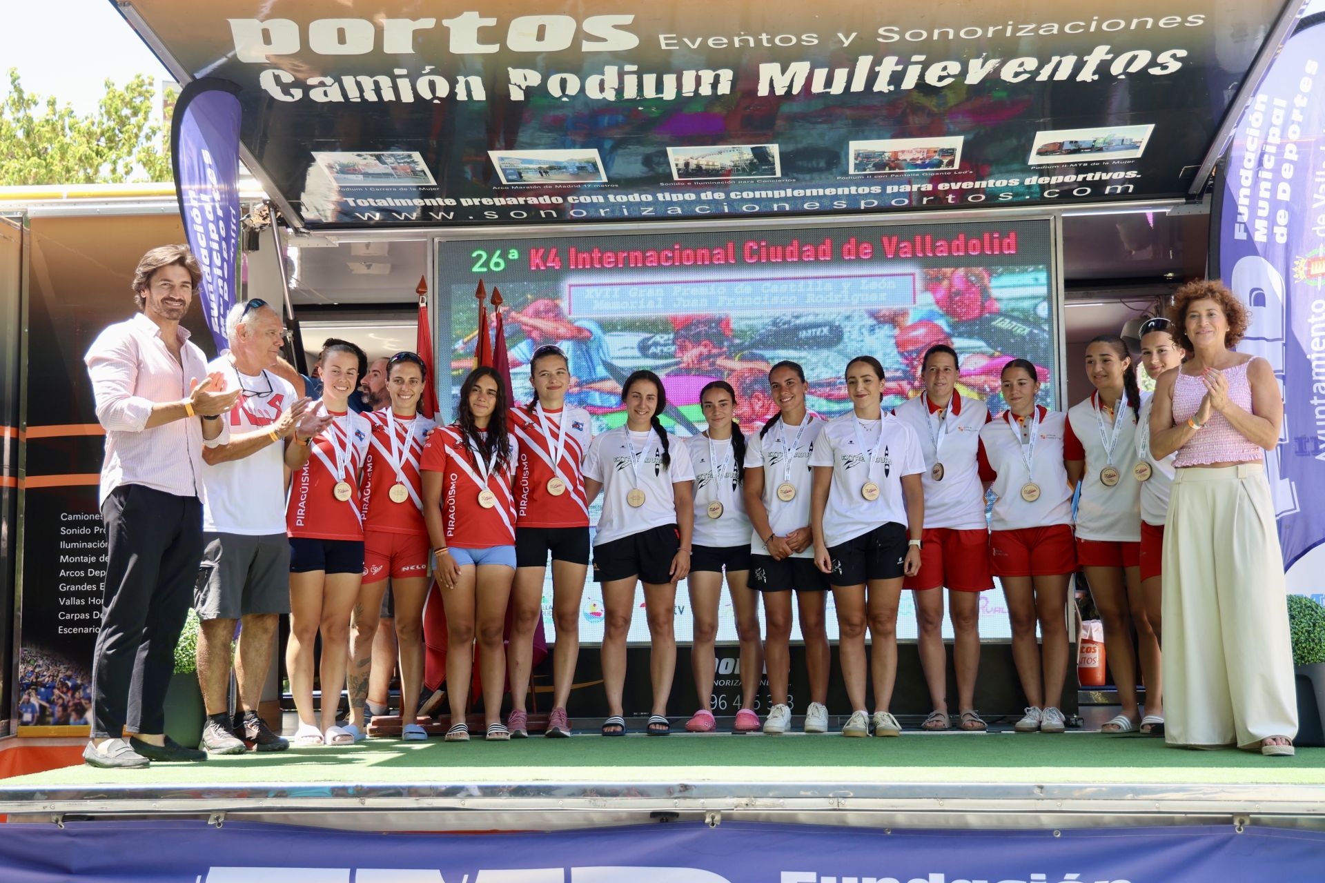 Las imágenes de la Regata Internacional K4 celebrada en aguas del Pisuerga