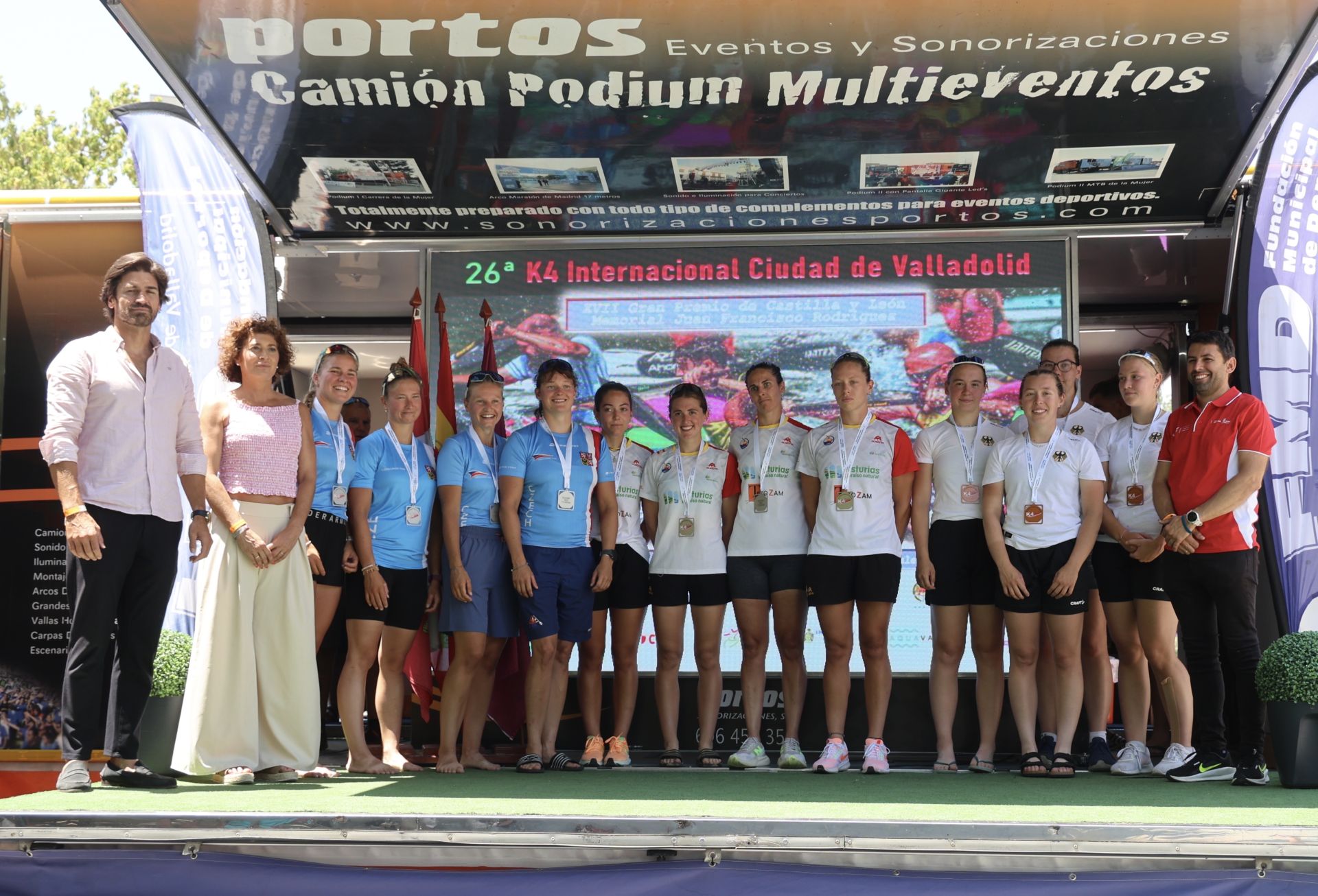 Las imágenes de la Regata Internacional K4 celebrada en aguas del Pisuerga