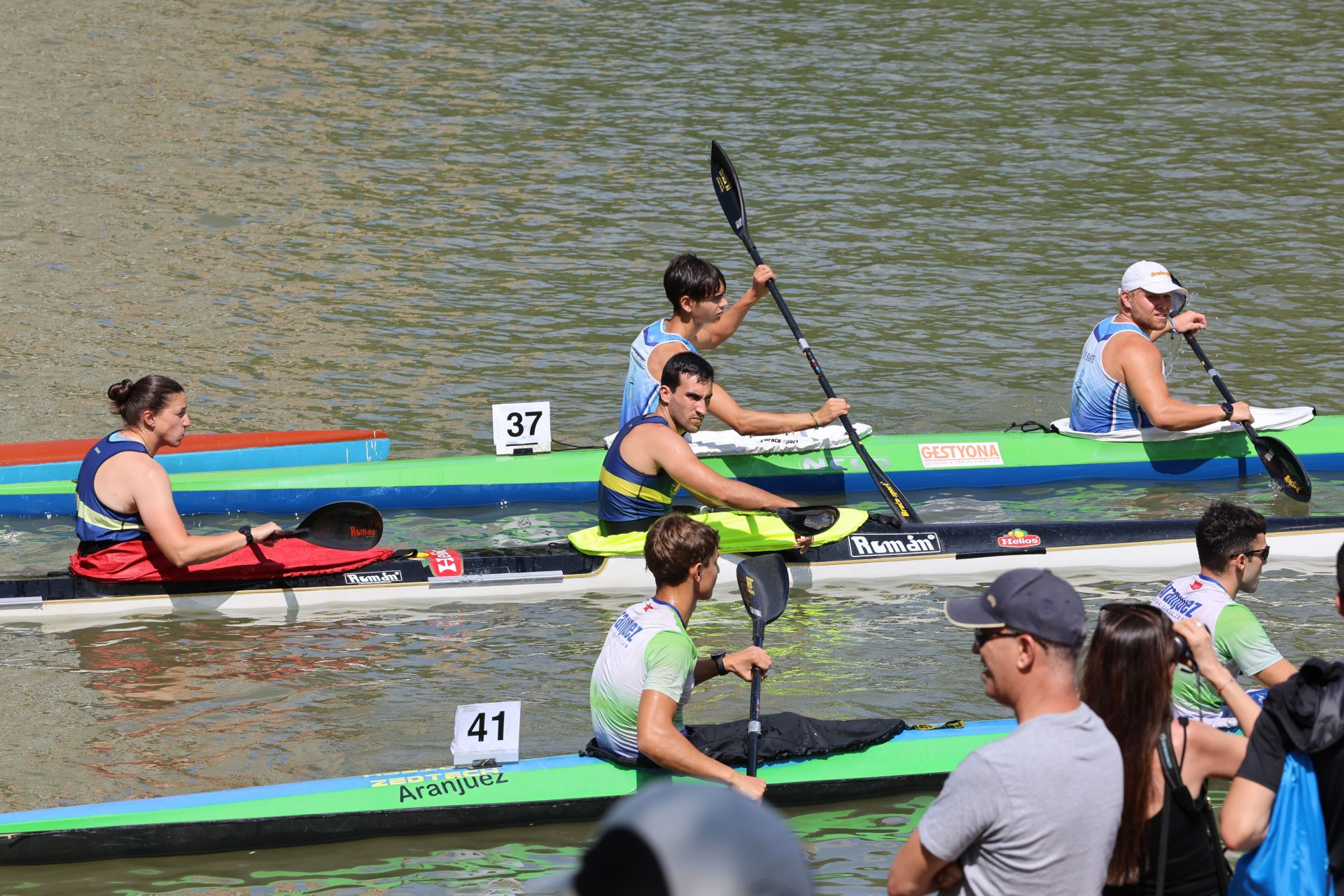 Las imágenes de la Regata Internacional K4 celebrada en aguas del Pisuerga