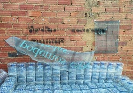 Causan daños en el proyecto artístico 'Se busca agua' de Boadilla de Rioseco