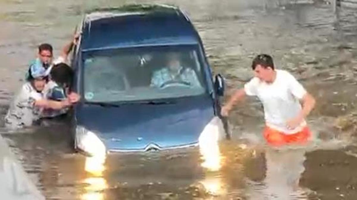 La tormenta anega varios puntos de la provincia de Valladolid