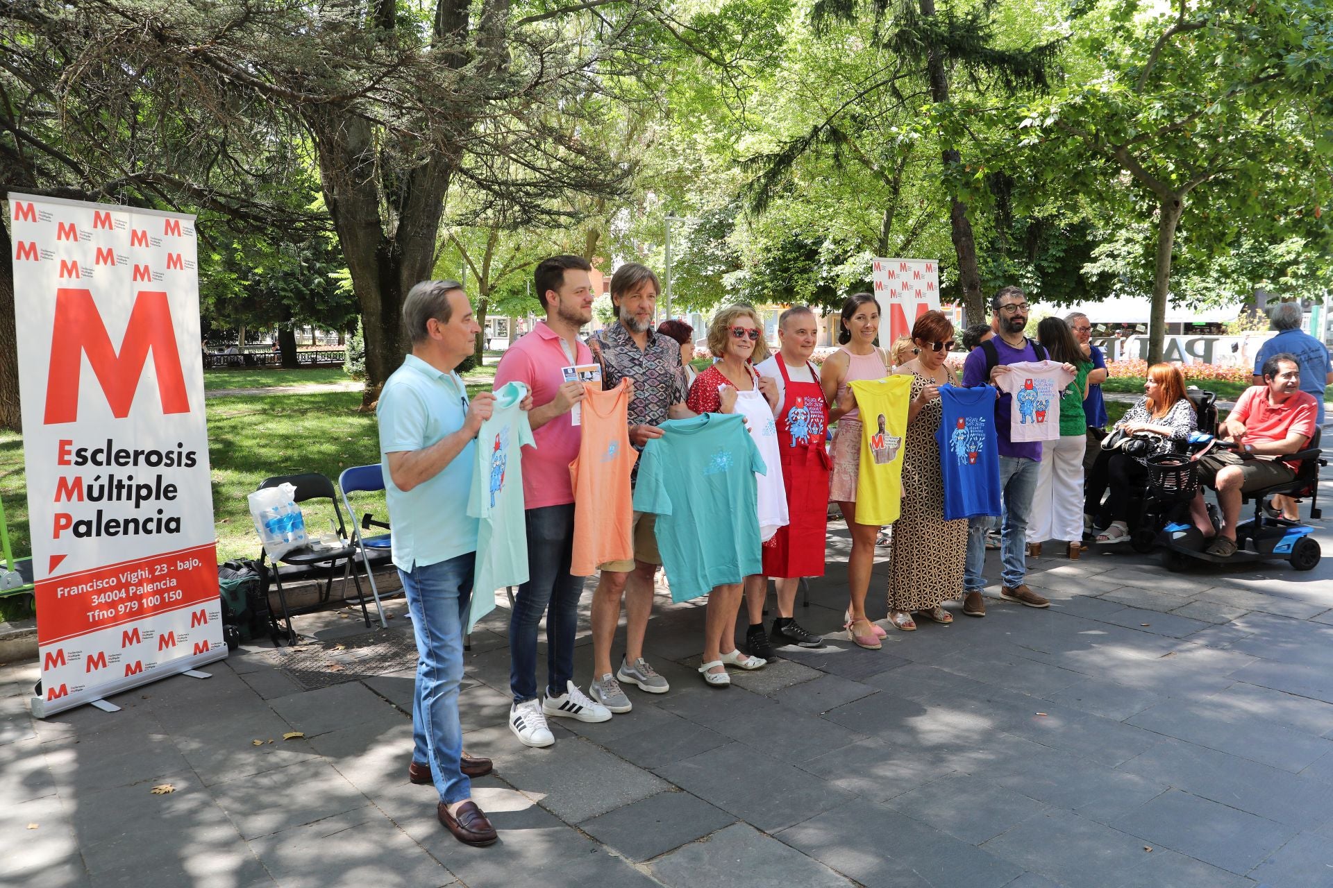 La esclerosis múltiple se muestra en el parque del Salón