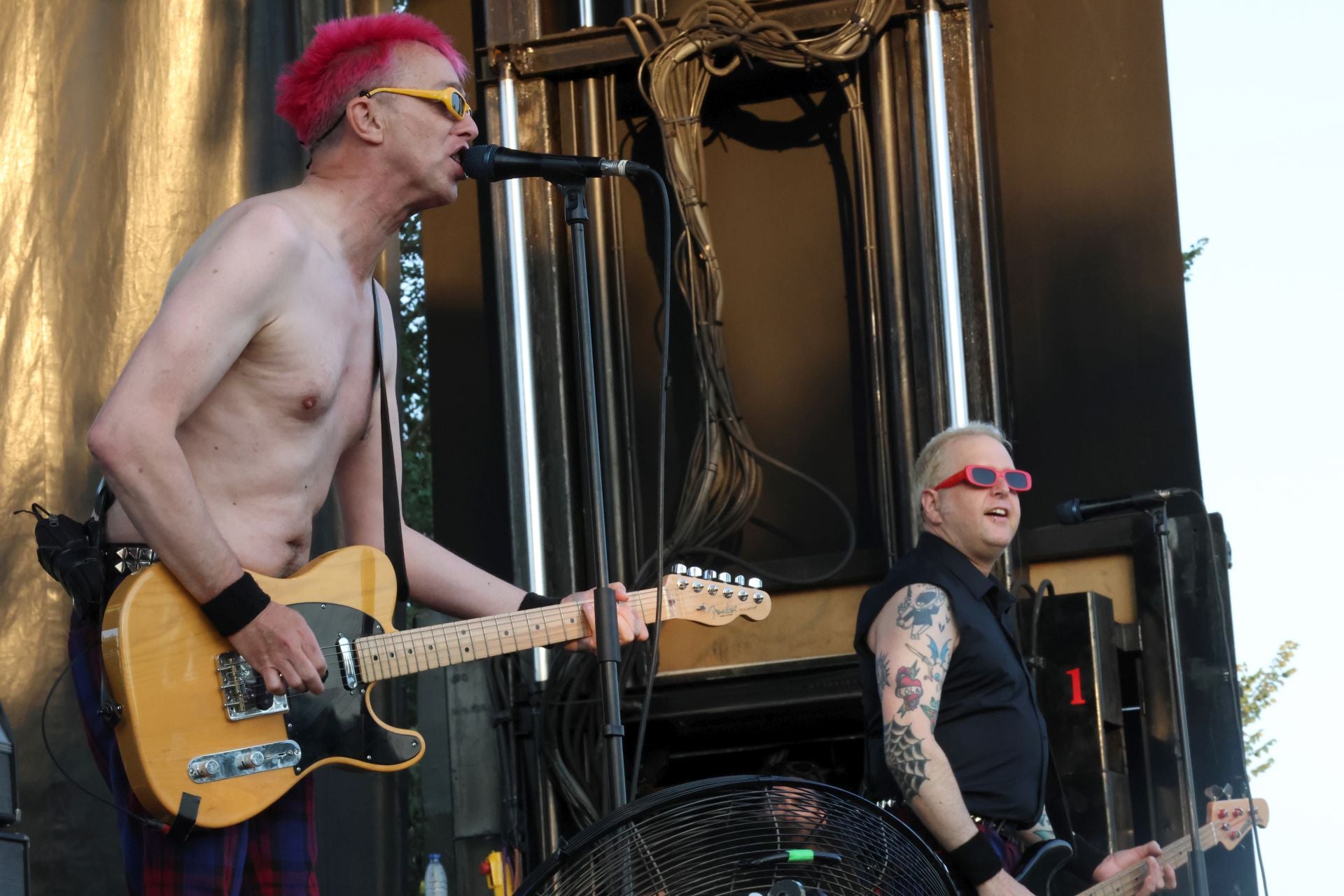 Imágenes de The Toy Dolls en el festival El Milanito.
