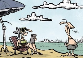 La viñeta de Sansón: «Mucho cuidado en la playa»