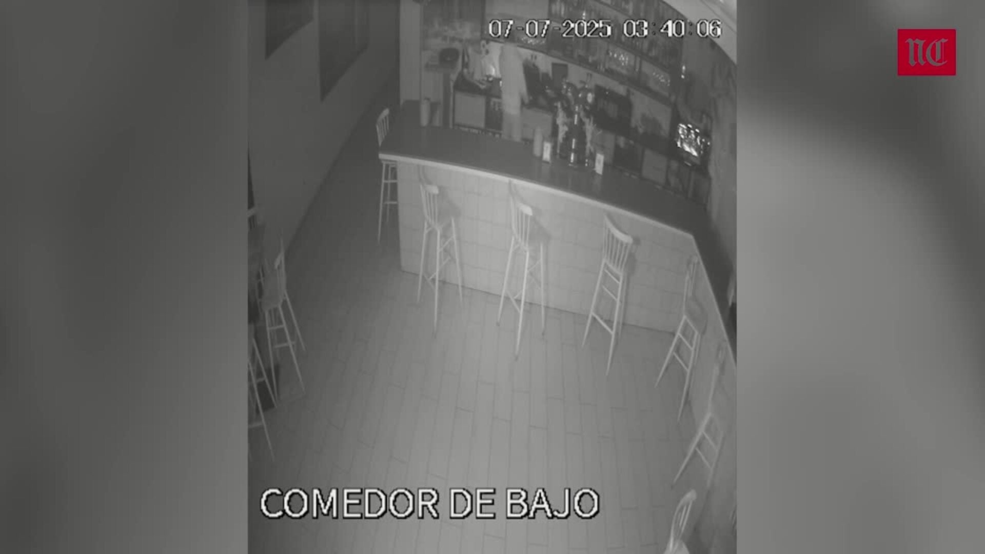 El asalto a un bar de Serrada