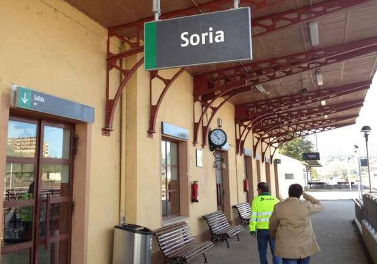 Estación de tren de Soria 'El Cañuelo'.