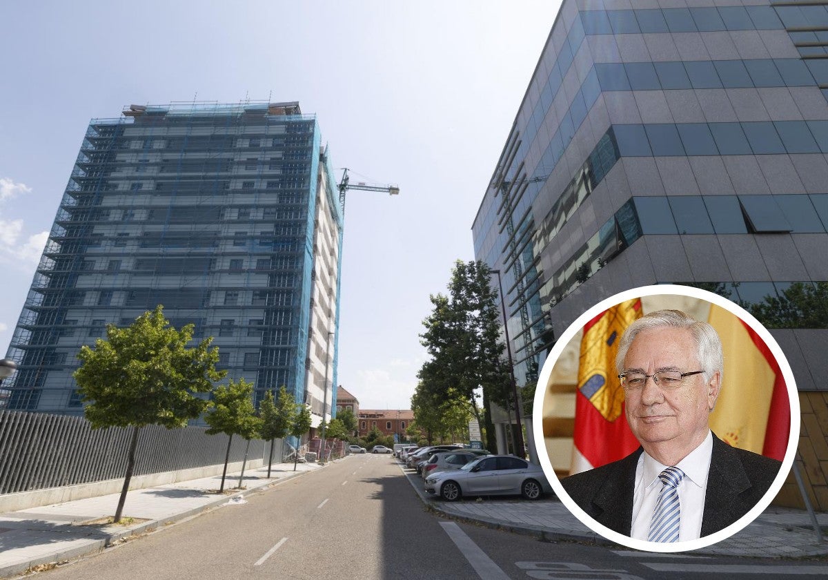 Aspecto actual de la calle y, en detalle, el ilustrador recibe un premio.