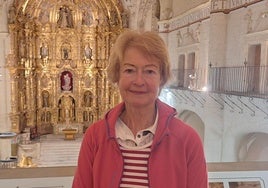 Monique Walrave. en el Museo de San Francisco de Rioseco.