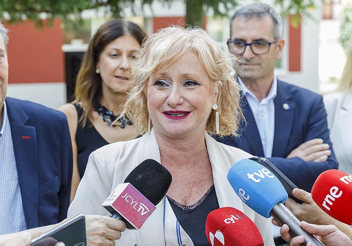 La consejera de Industria, Comercio y Empleo, Leticia García, hace unos días en Segovia.