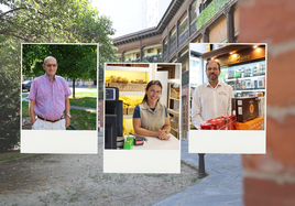 Vecinos y comerciantes de San Miguel.