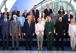 Cumbre para la reconstrucción de Ucrania en Roma.