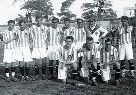 La plantilla del Real Valladolid de la temporada 1928/29, año de su fundación.