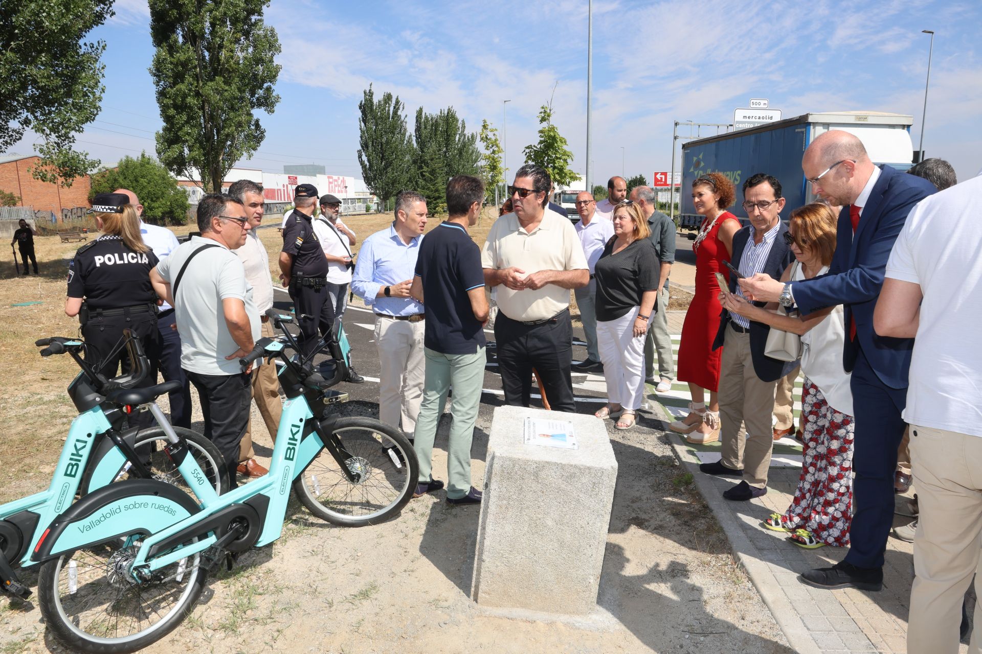Las fotos de la inauguración del carril-bici que comunica Valladolid con La Cistérniga