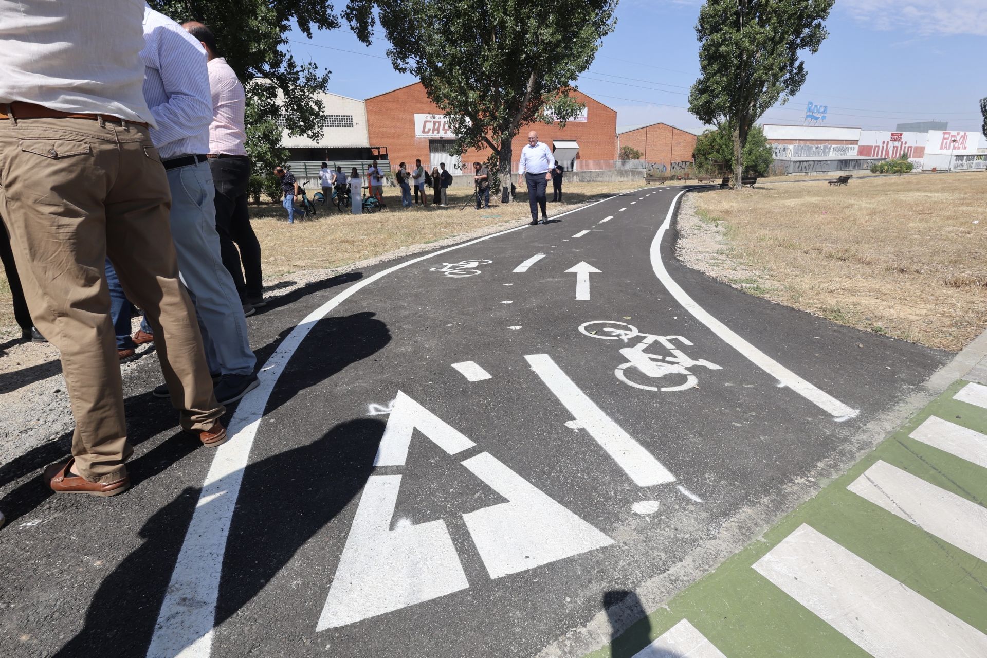 Las fotos de la inauguración del carril-bici que comunica Valladolid con La Cistérniga
