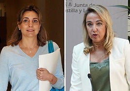 Irene Muñoz, directora general saliente, y Ruth Andérez, que la releva en el área de Relaciones Institucionales dentro del equipo de consejero González Gago, en Presidencia.