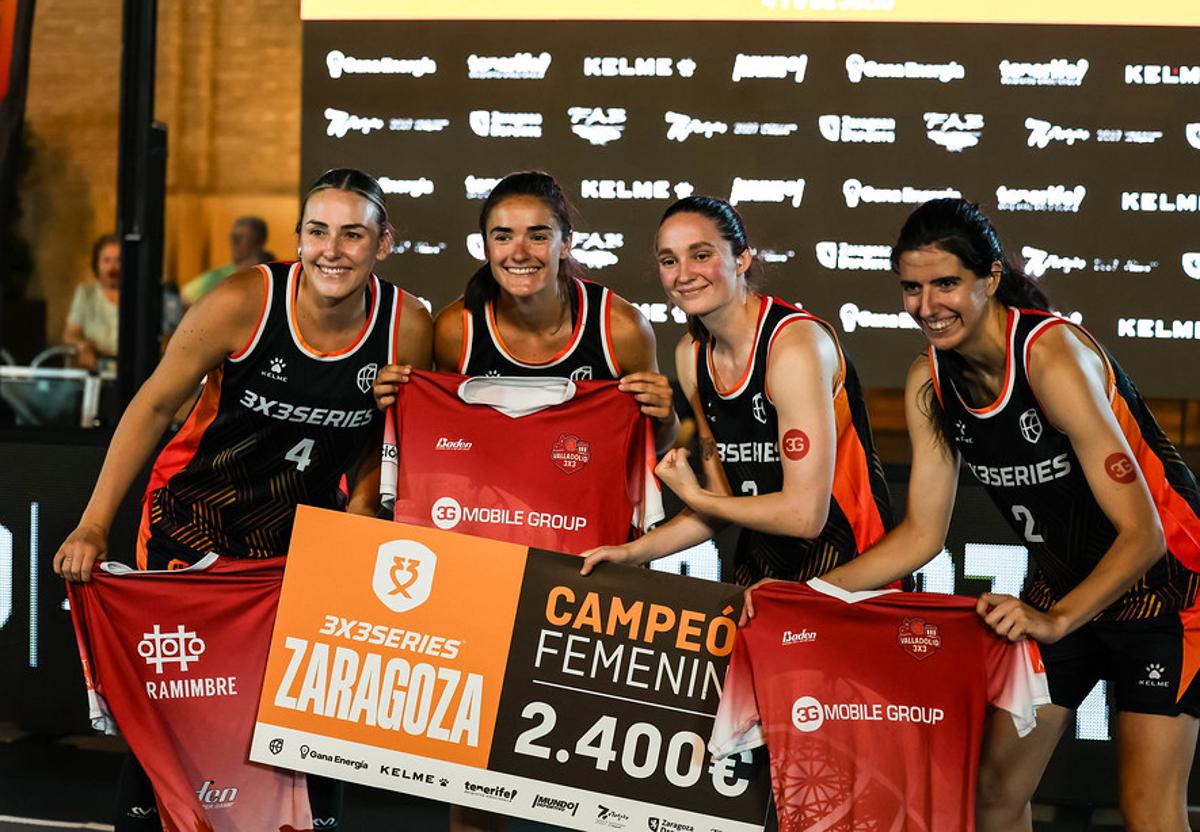 Imagen del triunfo del 3G Valladolid 3x3 en la estación de Zaragoza.