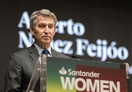 El presidente del PP, Alberto Núñez Feijóo.