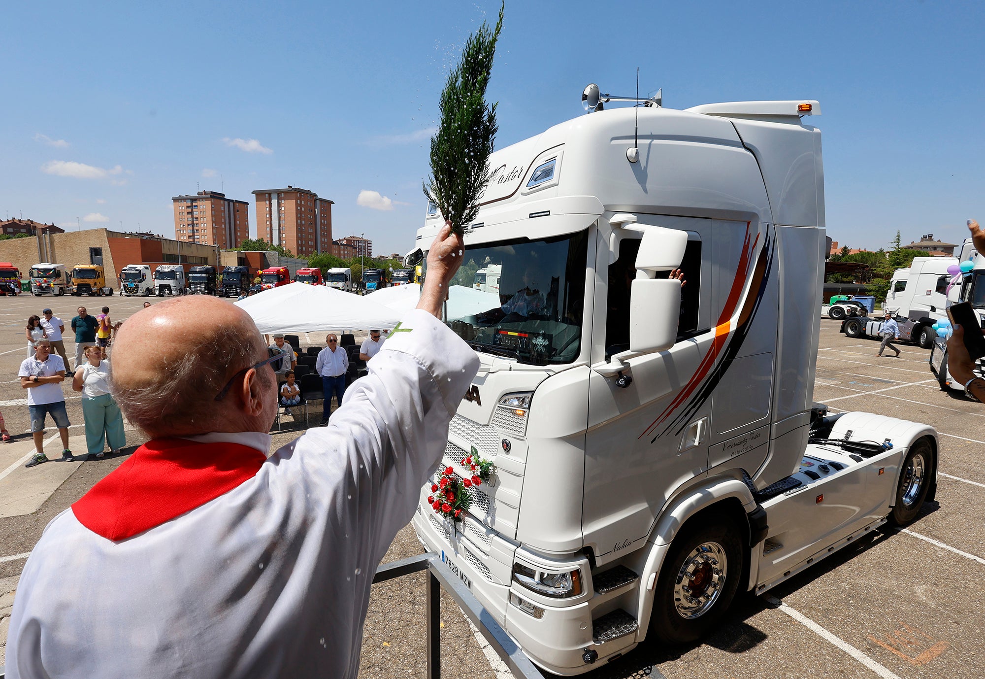 Los transportistas celebran un San Cristóbal