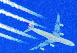 Estela de un avión.
