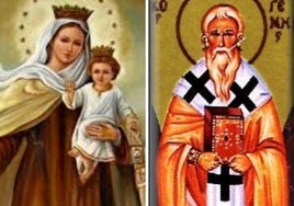 Nuestra Señora del Carmen y San Atenógenes.