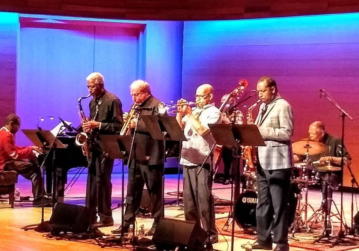 Integrantes de The Cookers, durante un concierto.