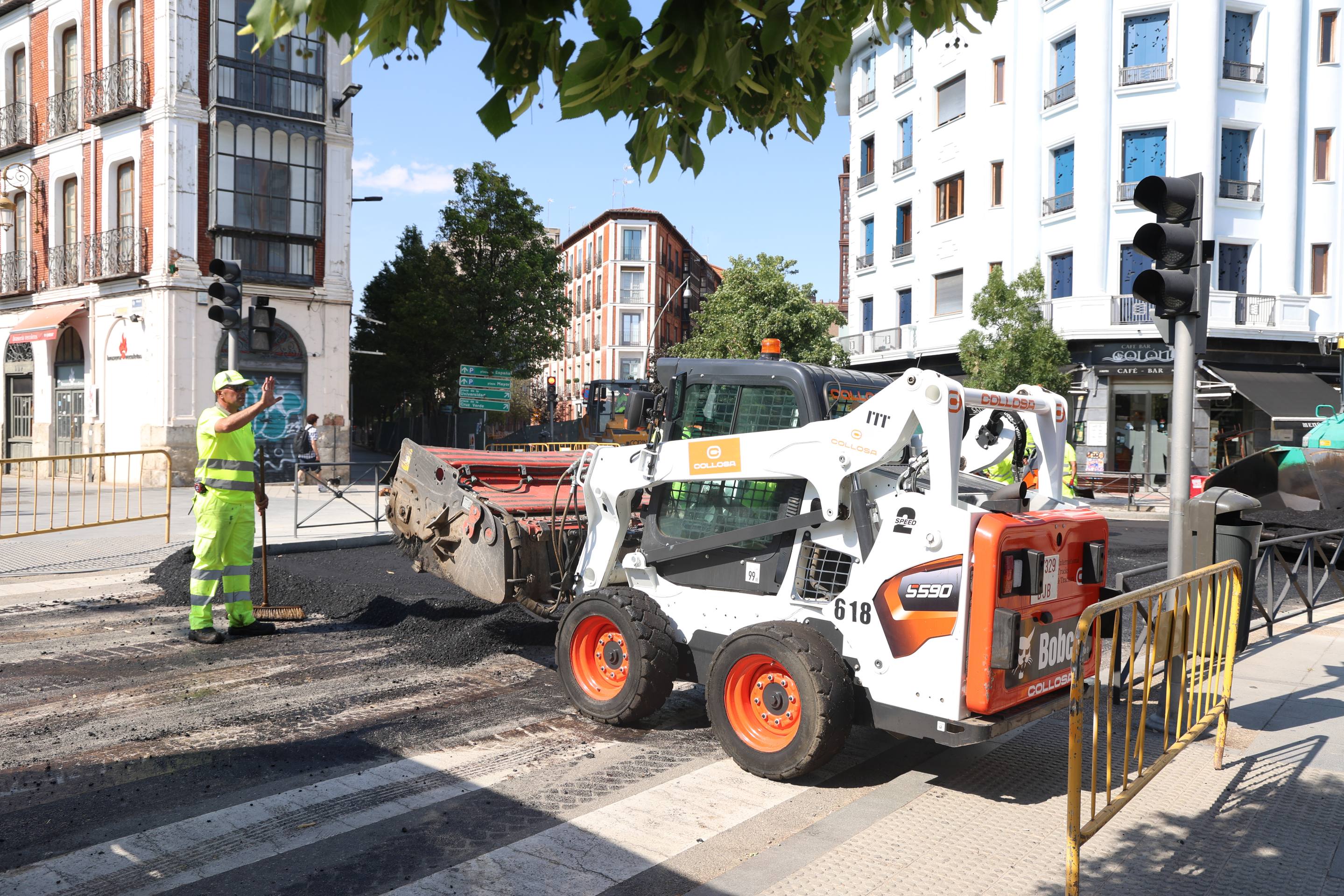 Así han ultimado los trabajos para la reapertura de la calle Muro y Estación