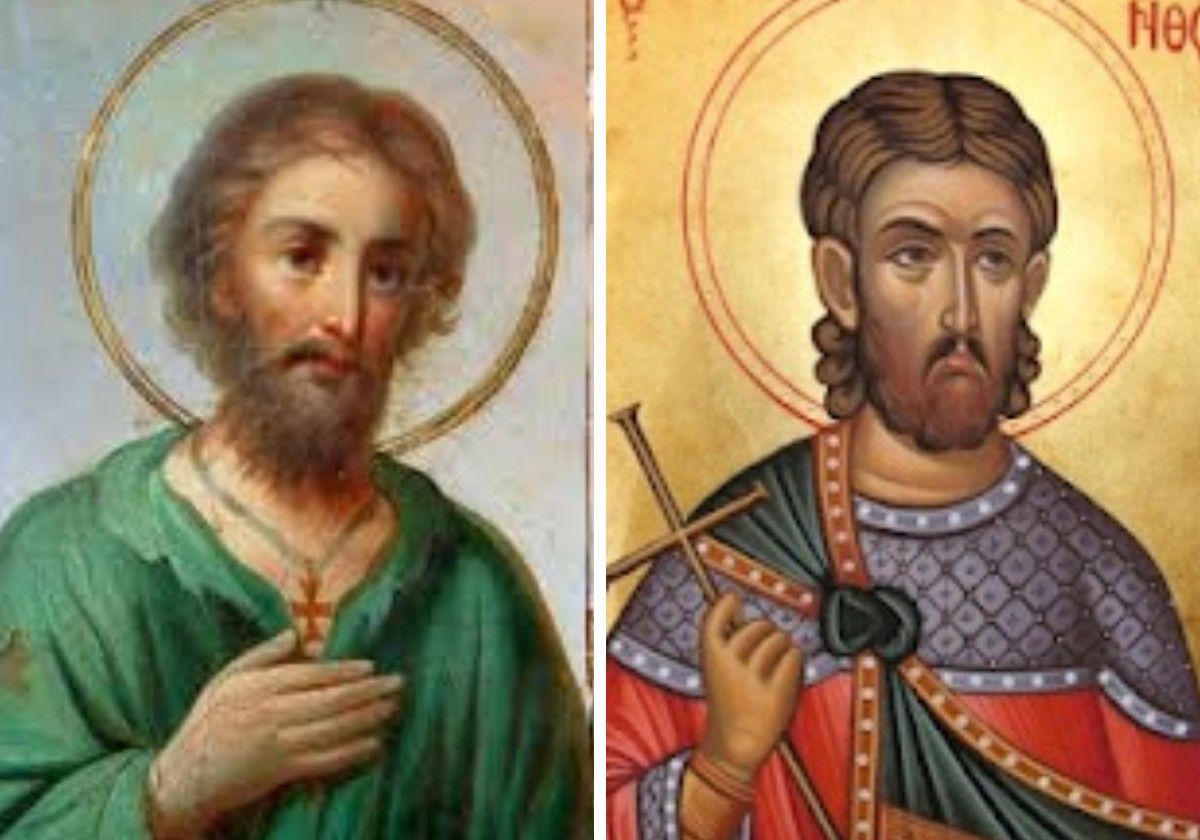 San Alejo mendigo y San Jacinto de Amastris.