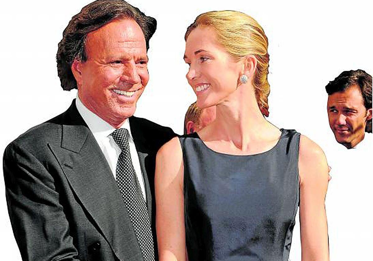 Miranda Rijnsburger con Julio Iglesias, en una imagen de archivo.