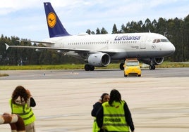 Imagen de uno de los aviones de la compañía aérea alemana. Lufthansa