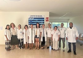 Profesionales del centro de salud de Salas de los Infantes.