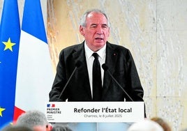 El primer ministro francés, François Bayrou.