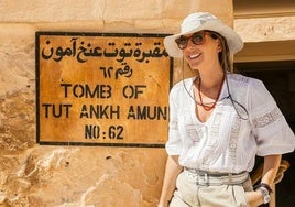Lourdes Montes, en Egipto.