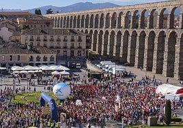 Salida de la Media Maratón de Segovia.