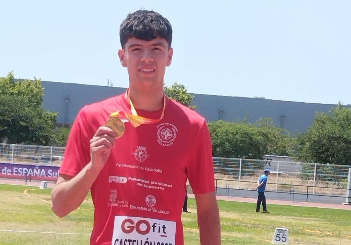 El vallisoletano, Pablo García, en el Campeonato de España sub-18.