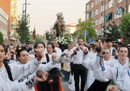 Imágenes de la procesión de la Virgen del Carmen celebrada este miércoles en Valladolid