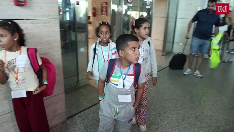Llegan los niños saharauis que pasarán el verano en Valladolid