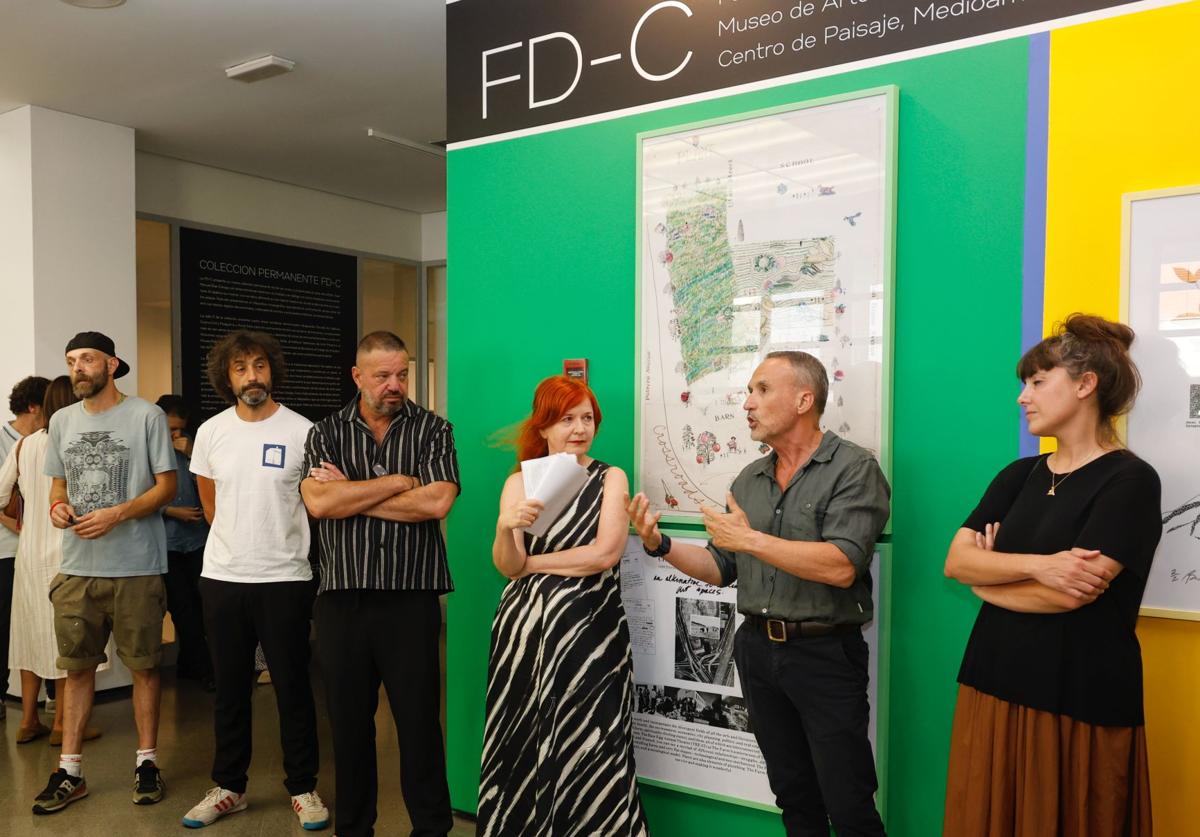 Inauguración en la Fundación Caneja del tercer mural urbano y de la nueva temporada expositiva.