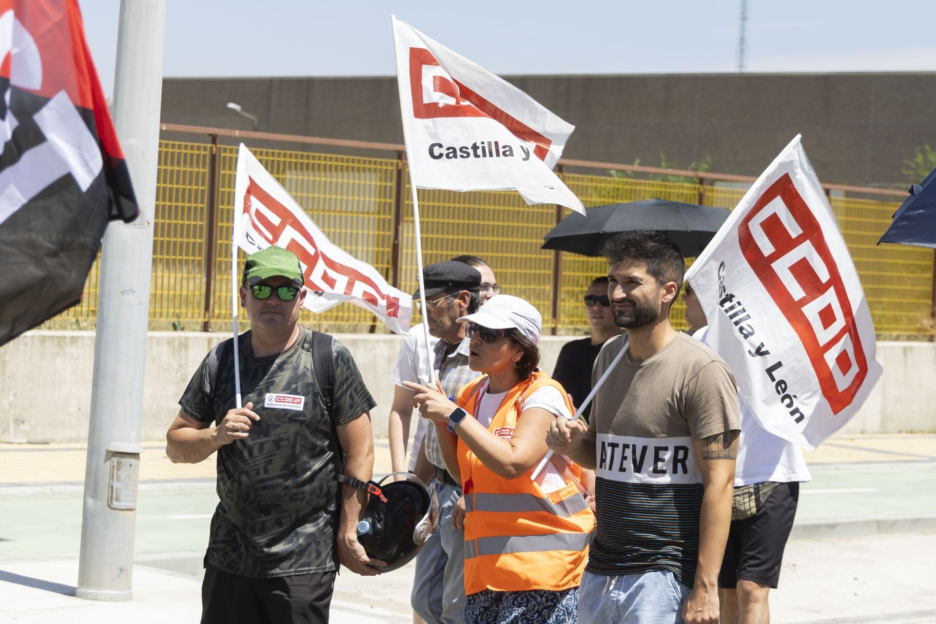 Las imágenes de la segunda manifestación de los trabajadores de Saeta