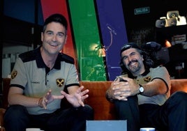 Álex Clavero y J.J.Vaquero en el programa 'La Garita'.