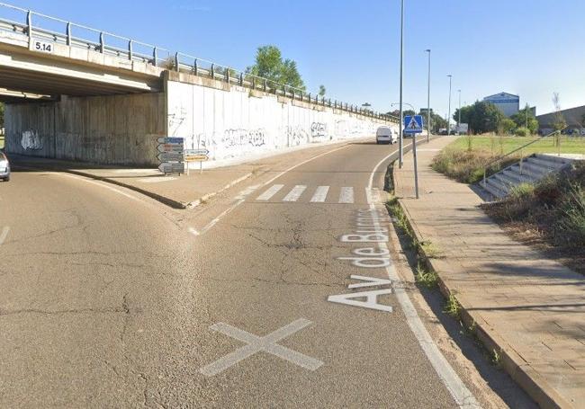 Salida hacia la avenida de Burgos, que servirá como desvío provisional para salir a la A-62 en sentido Salamanca (previo paso por la avenida de Gijón).