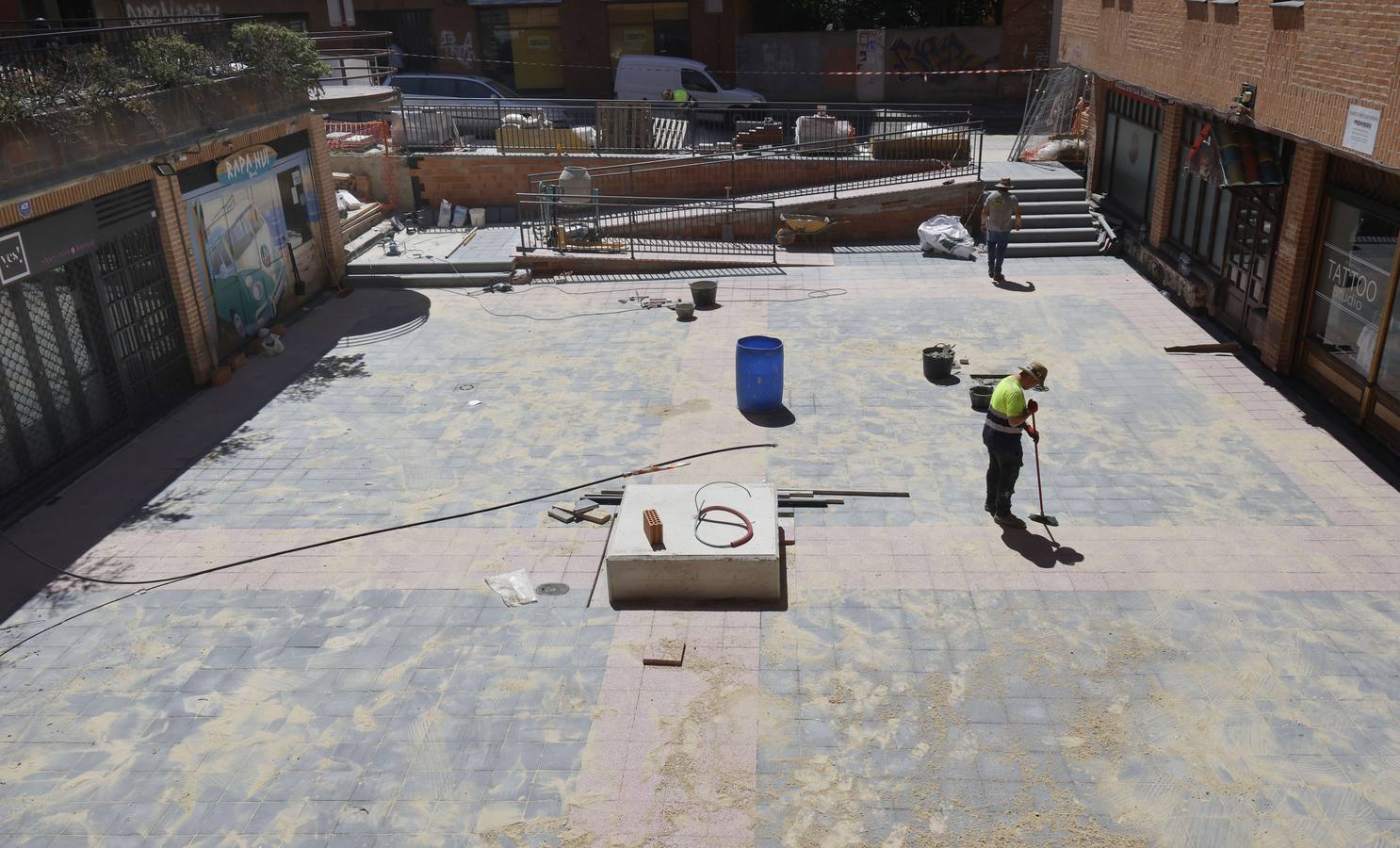 Así ha sido la obra de la plaza del Seminario en Palencia