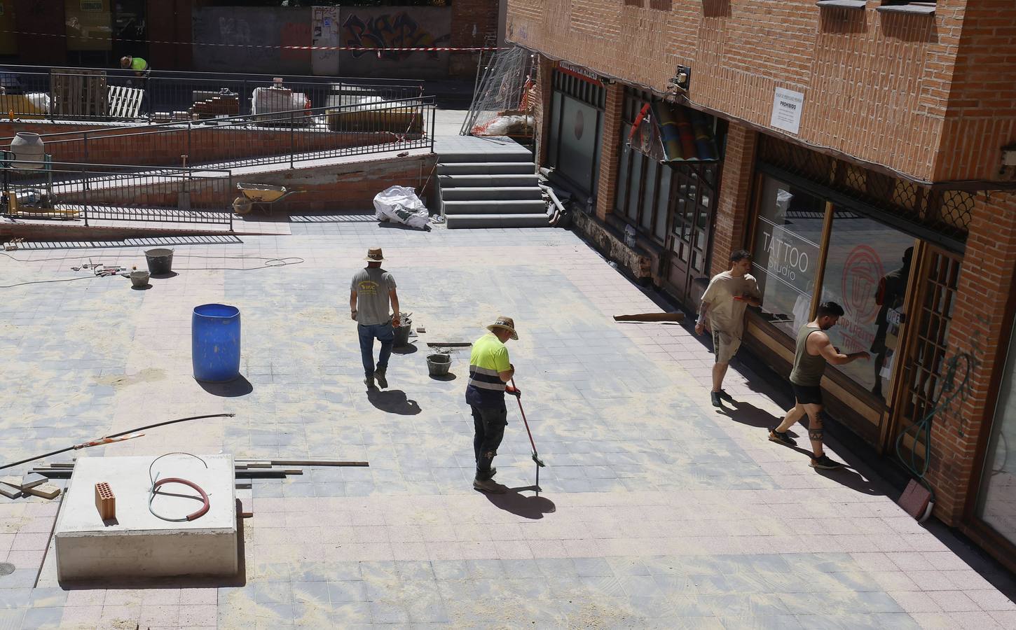 Así ha sido la obra de la plaza del Seminario en Palencia