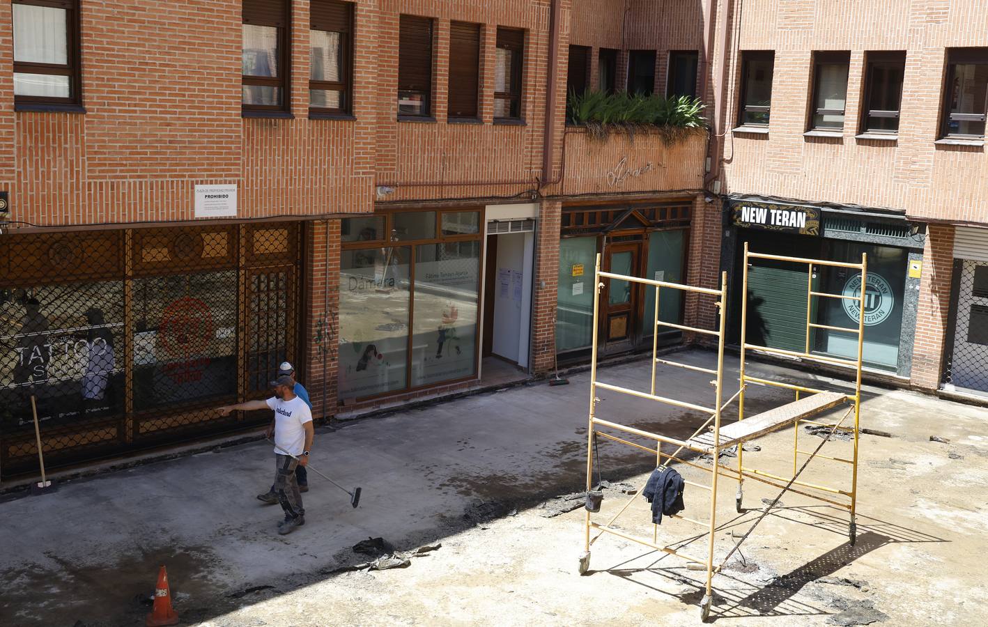 Así ha sido la obra de la plaza del Seminario en Palencia