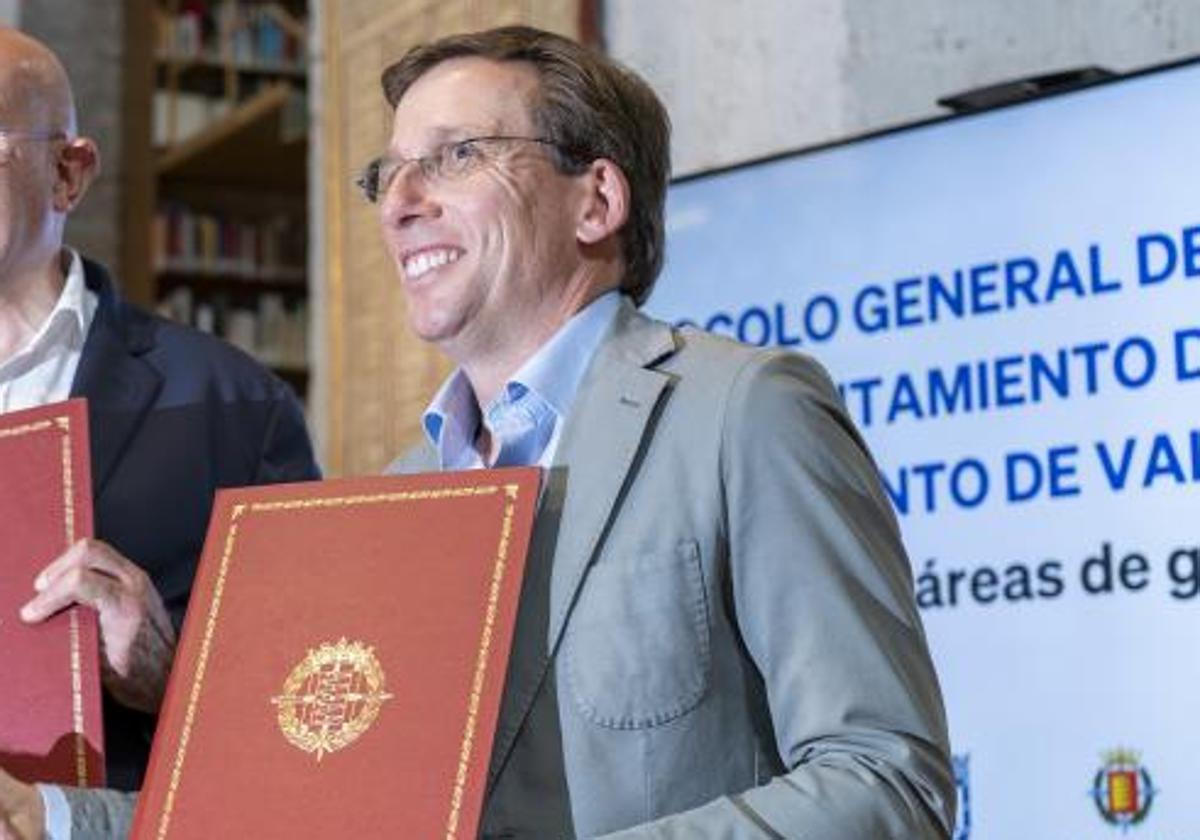 El alcalde de Madrid, durante una visita a Valladolid.