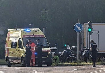 Un herido en un alcance entre dos vehículos en la avenida de Salamanca