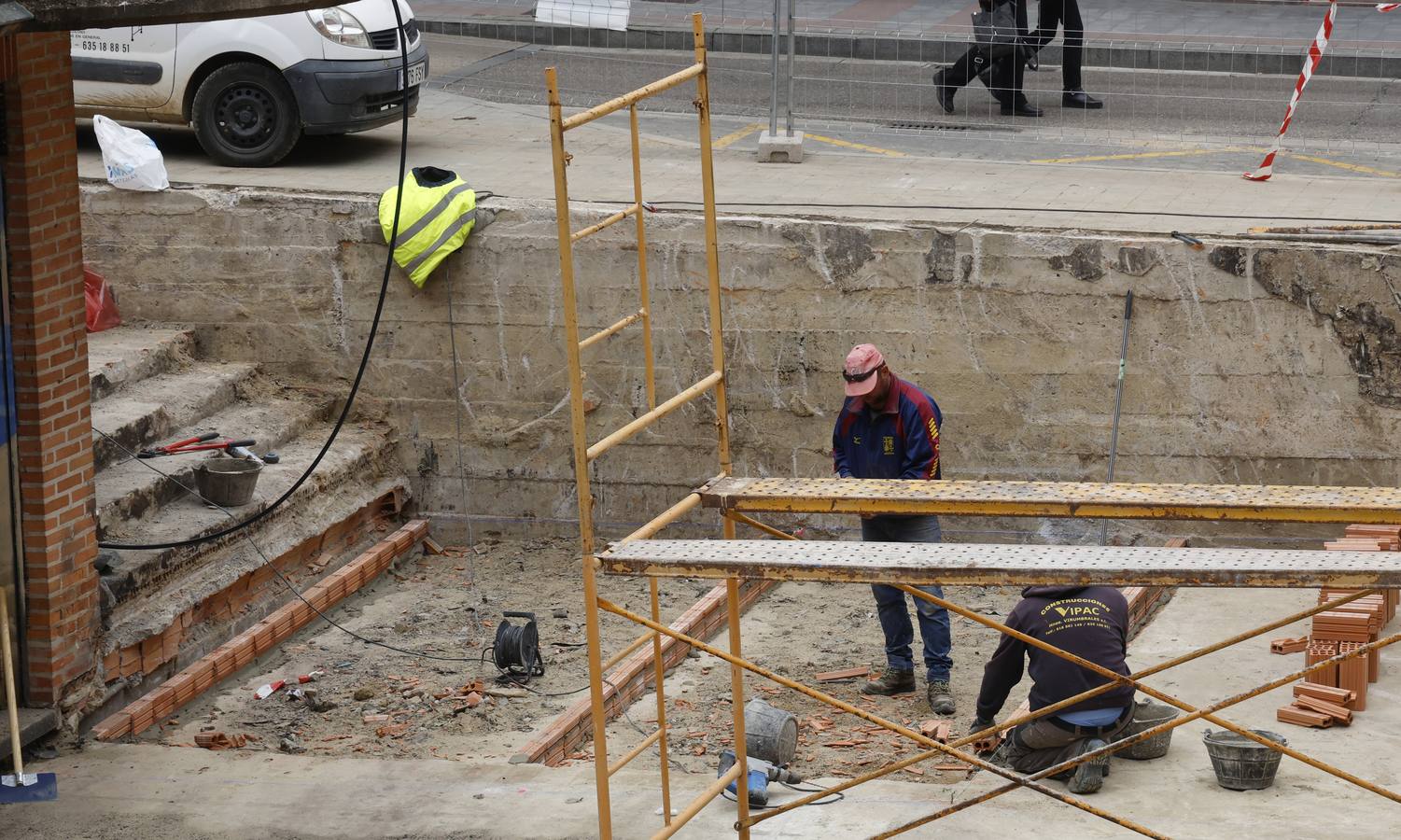 Así ha sido la obra de la plaza del Seminario en Palencia