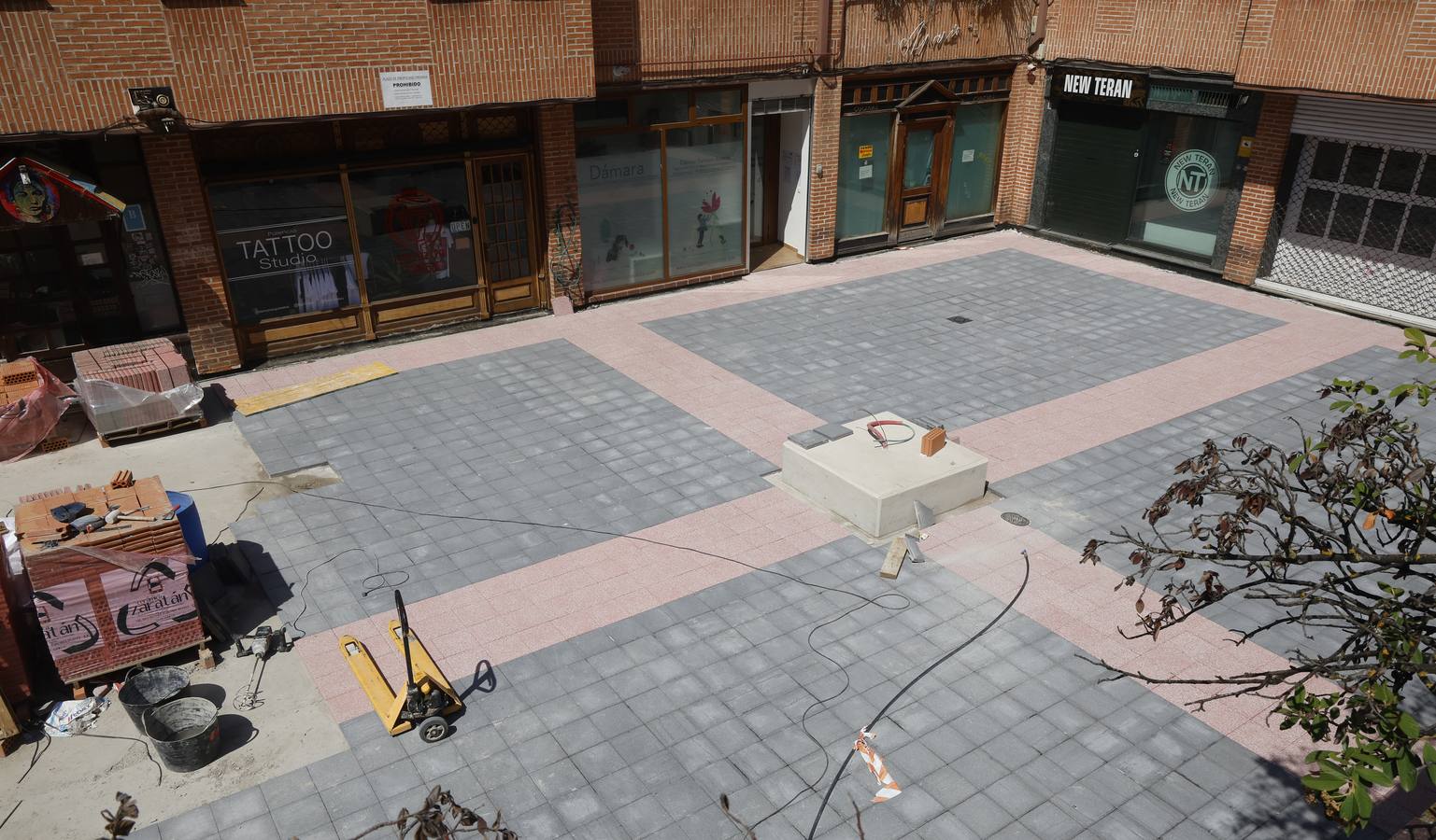 Así ha sido la obra de la plaza del Seminario en Palencia
